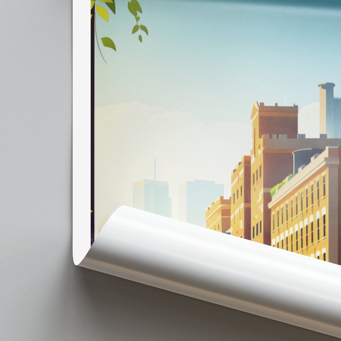 Saint Paul Historic Mill District Brick Buildings Day Poster - Image 2