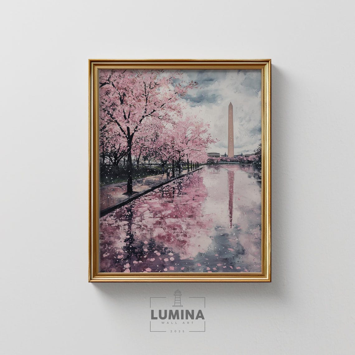 Washington DC Cherry Blossoms Spring Tidal Basin Monument Wall Art