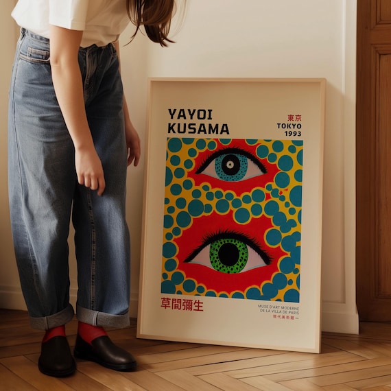 Colorful Eye, Japanese Exhibition Poster, Pop