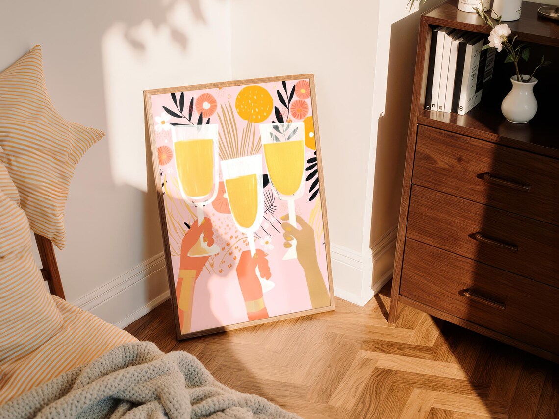 Champagne Celebration Art Print