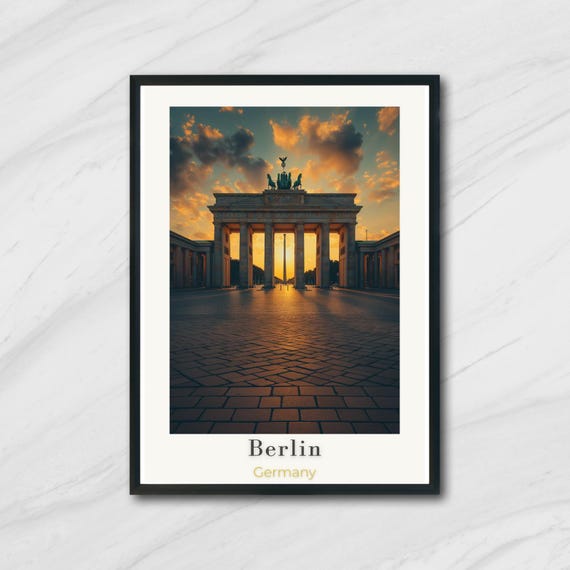 Berlin Travel Poster Vintage Germany Wall Art Print