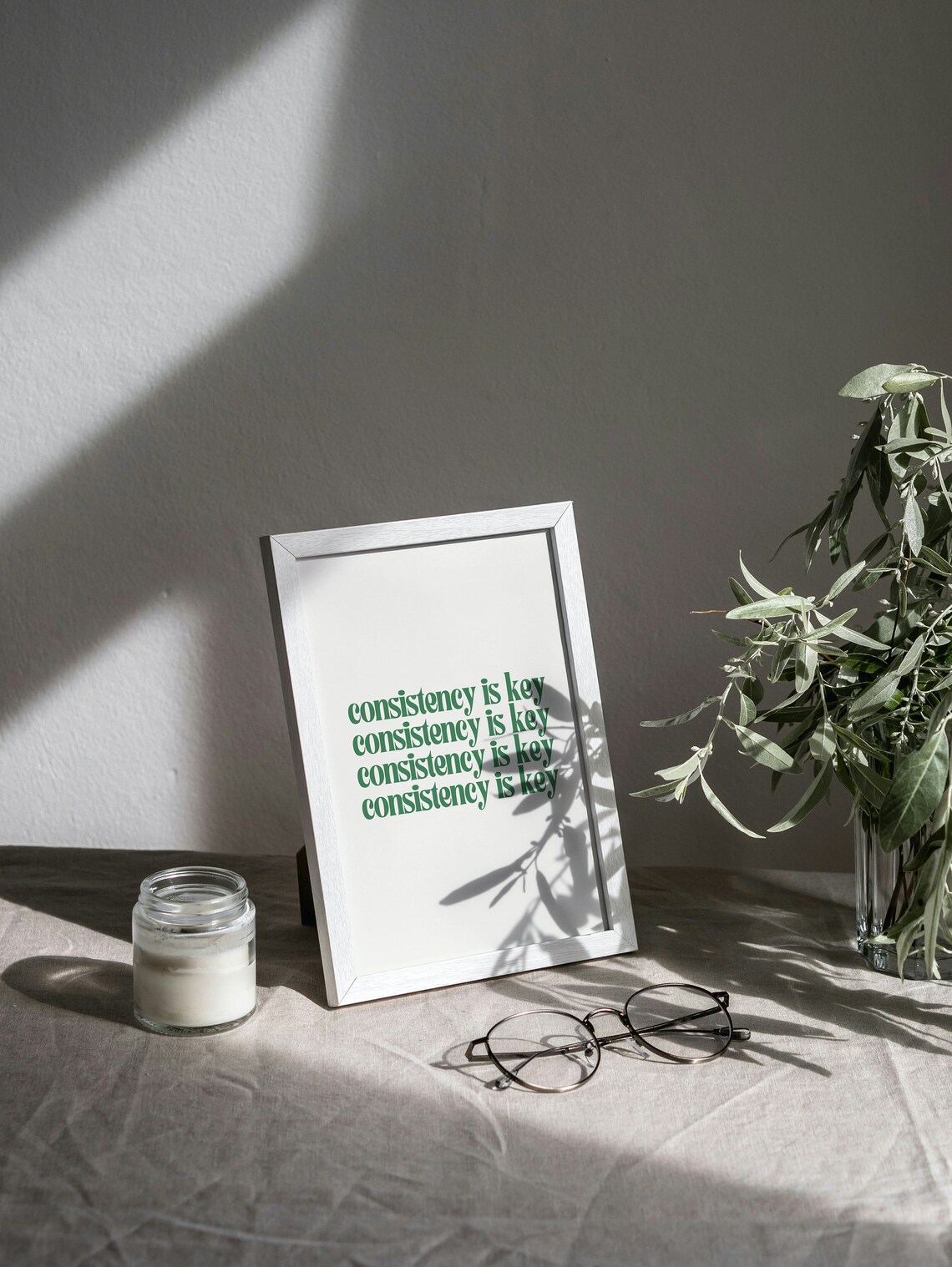 Consistency Is Key Motivational Art Print - Image 2