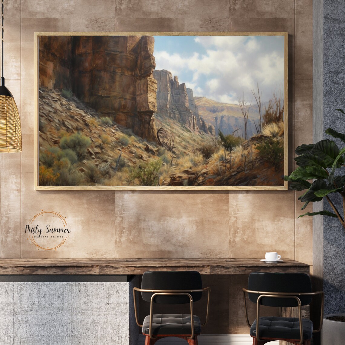 Desert Landscape Boho Art Print, Southwestern Decor - Image 4