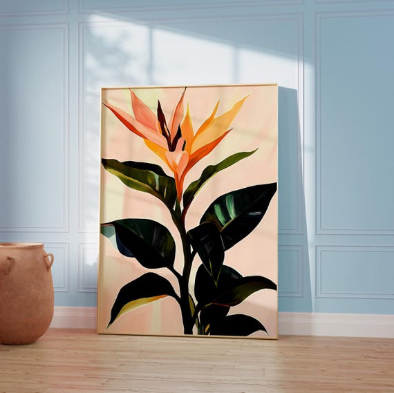Tropical Leaves Botanical Art Print