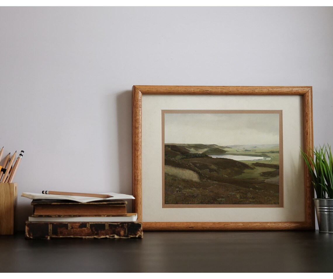 Danish Landscape Vintage Jutland Landscape Art Print - Image 3