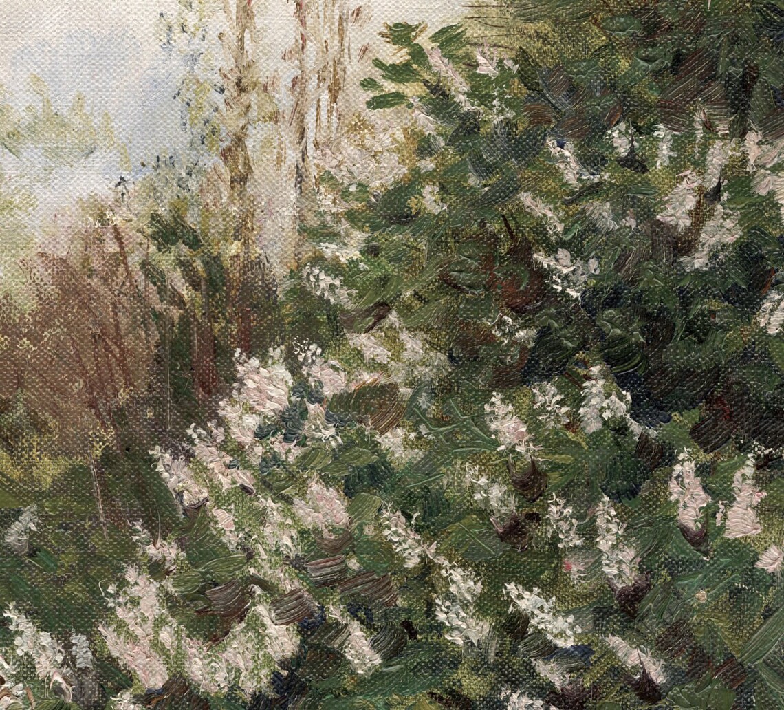 Lilac Bushes Vintage Spring Nature Art Print - Image 2