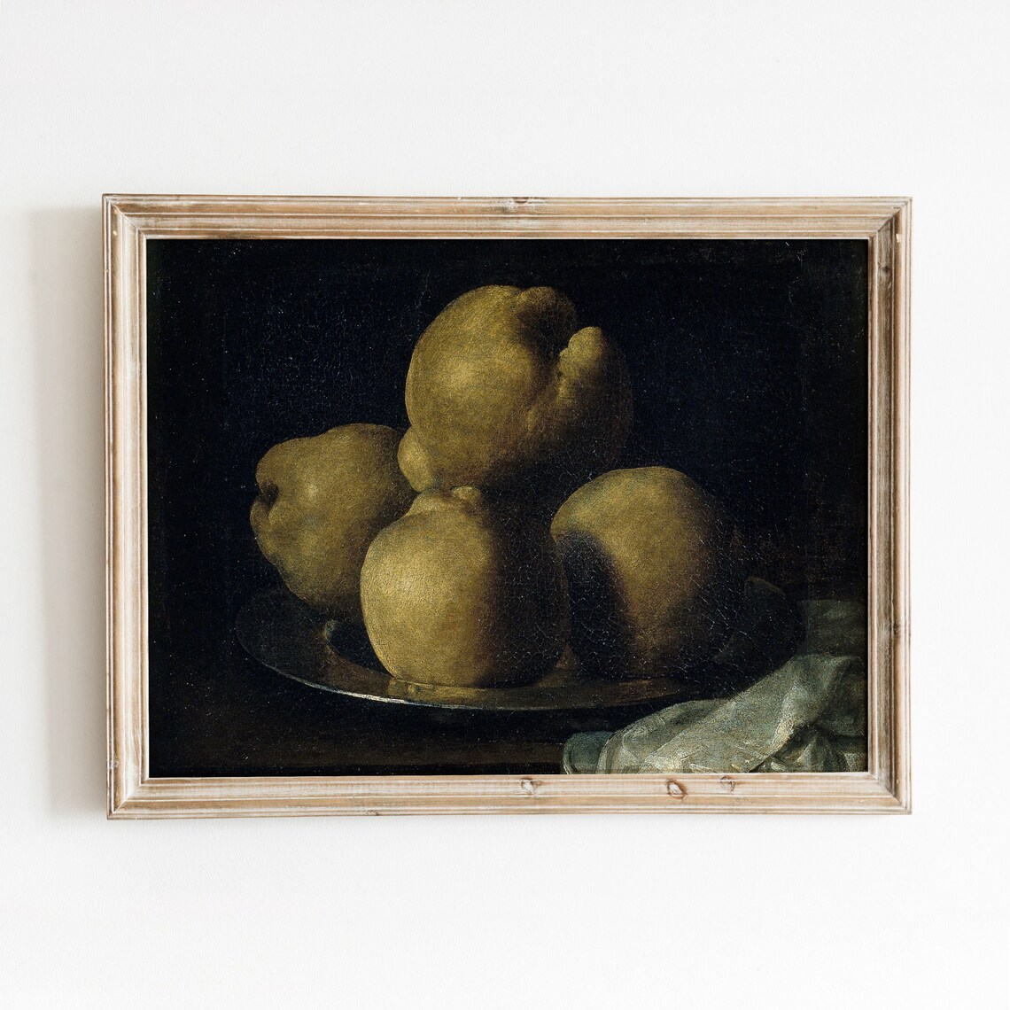 Quince Still Life Vintage Fruit Art Print