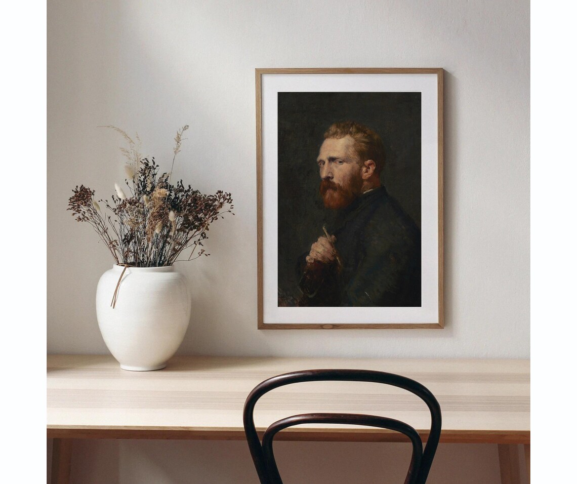 Van Gogh Vintage Artist Portrait Art Print - Image 2
