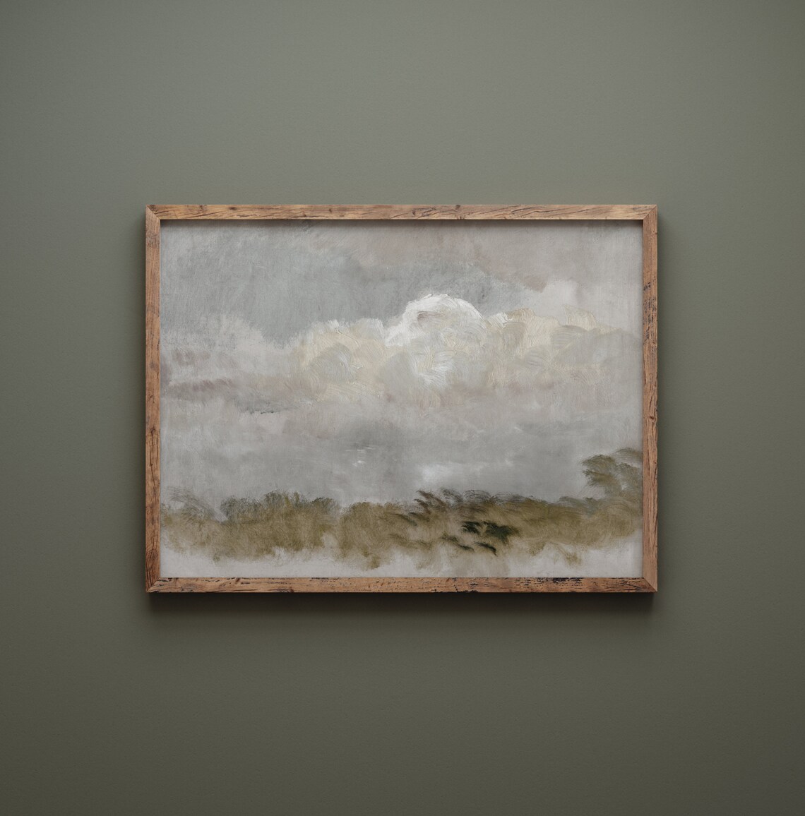 Spring Sky Vintage Cloud Study Art Print - Image 3