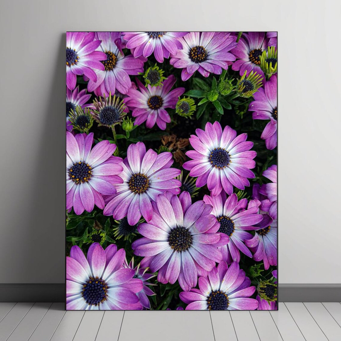 Purple Daisy Botanical Wall Decor, Nature Inspired