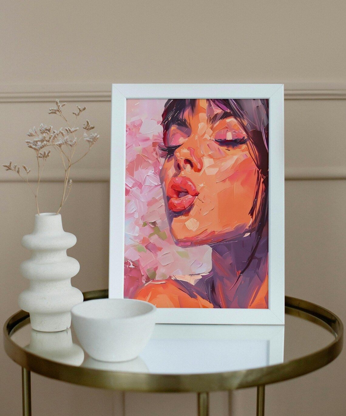 Abstract Woman Portrait, Modern Impressionist Art Print - Image 4