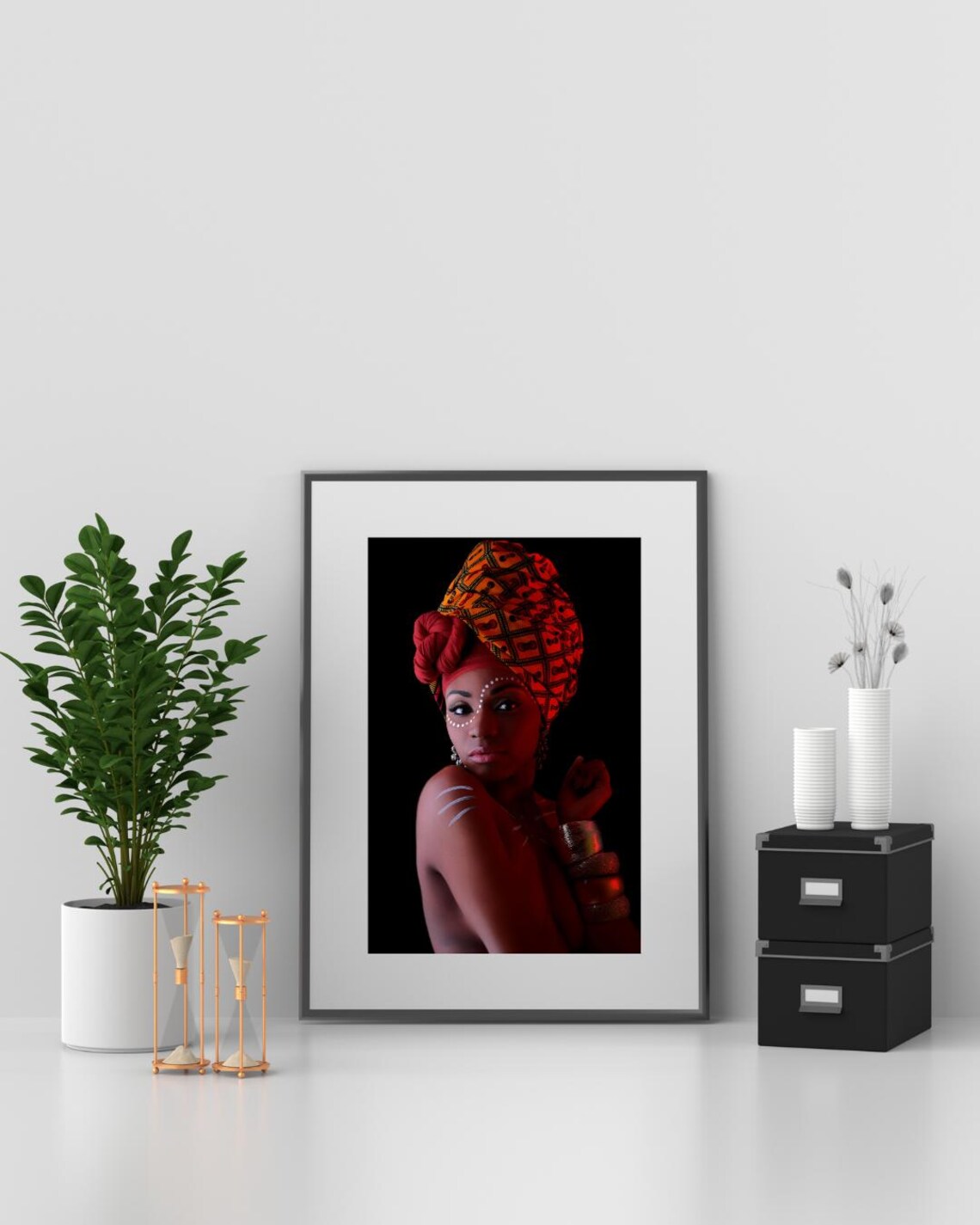 African Inspired Artwork, Afrocentric Wall Art - Image 3