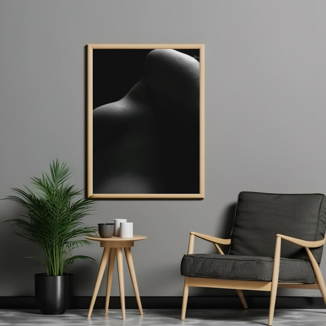 Abstract Nude, Minimalist Female Silhouette Art Print - Image 5