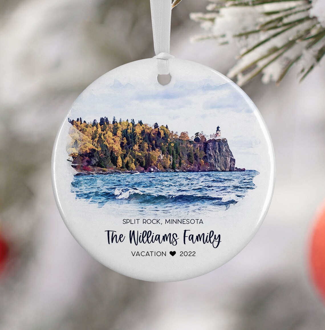Split Rock Lighthouse Travel Poster, Minnesota Gift