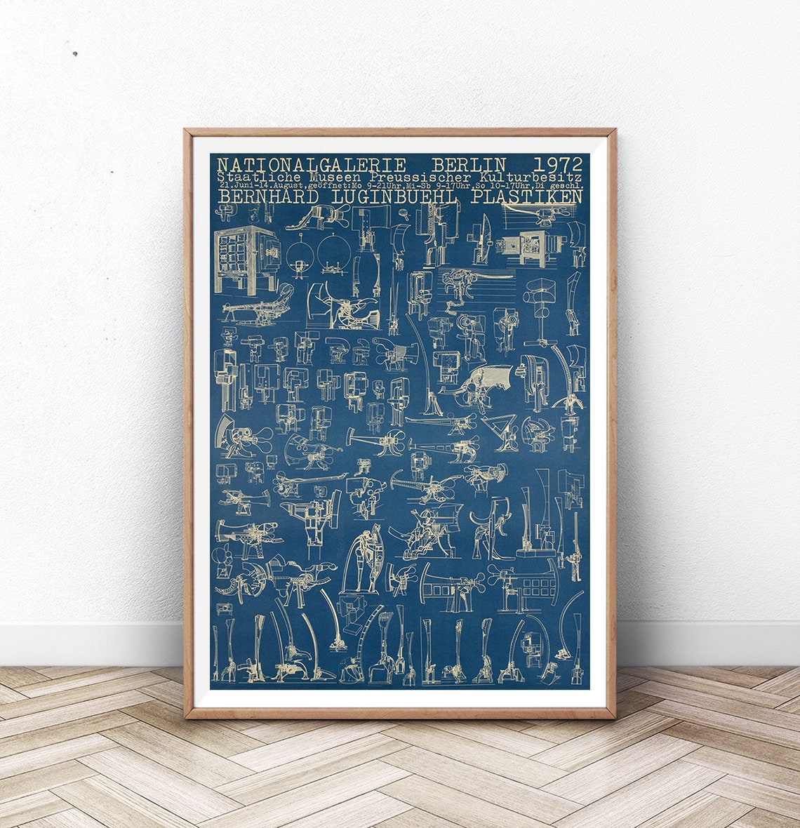 Bernhard Luginbuehl 1972 Berlin Nationalgalerie Exhibition Poster
