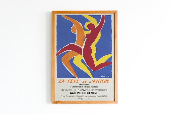 Museum Exhibition Poster, Paris Home Decor Art Print