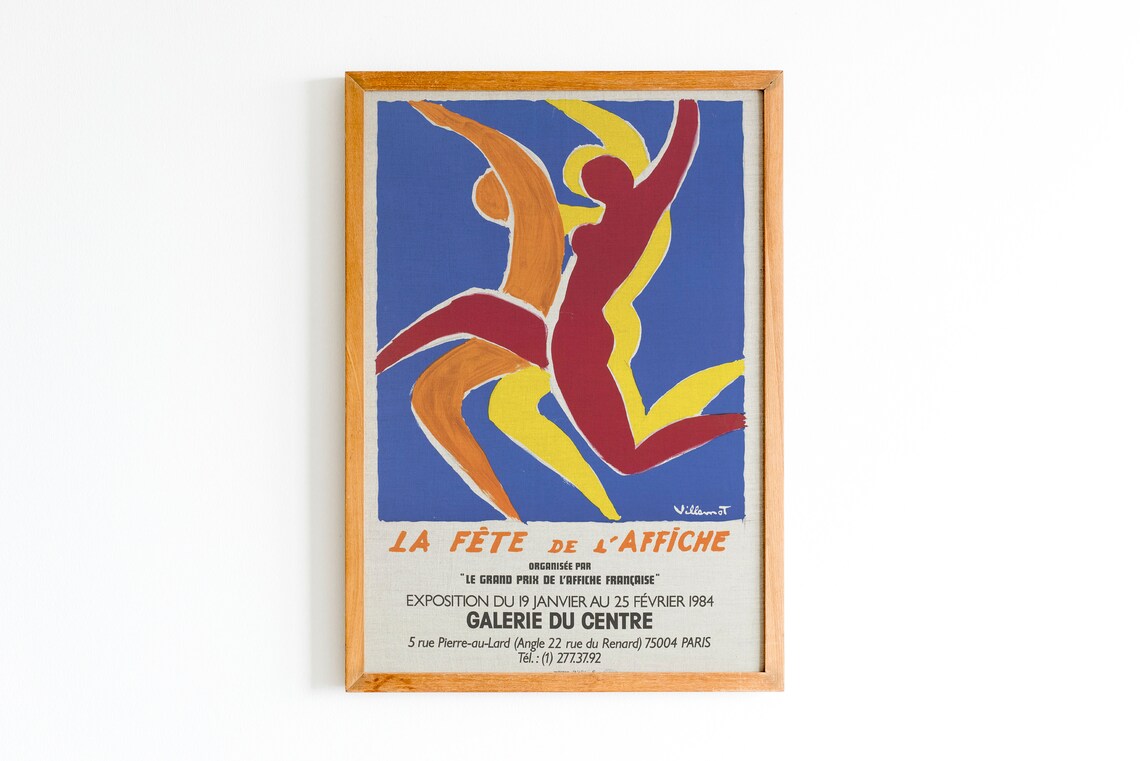 Museum Exhibition Poster, Paris Home Decor Art Print