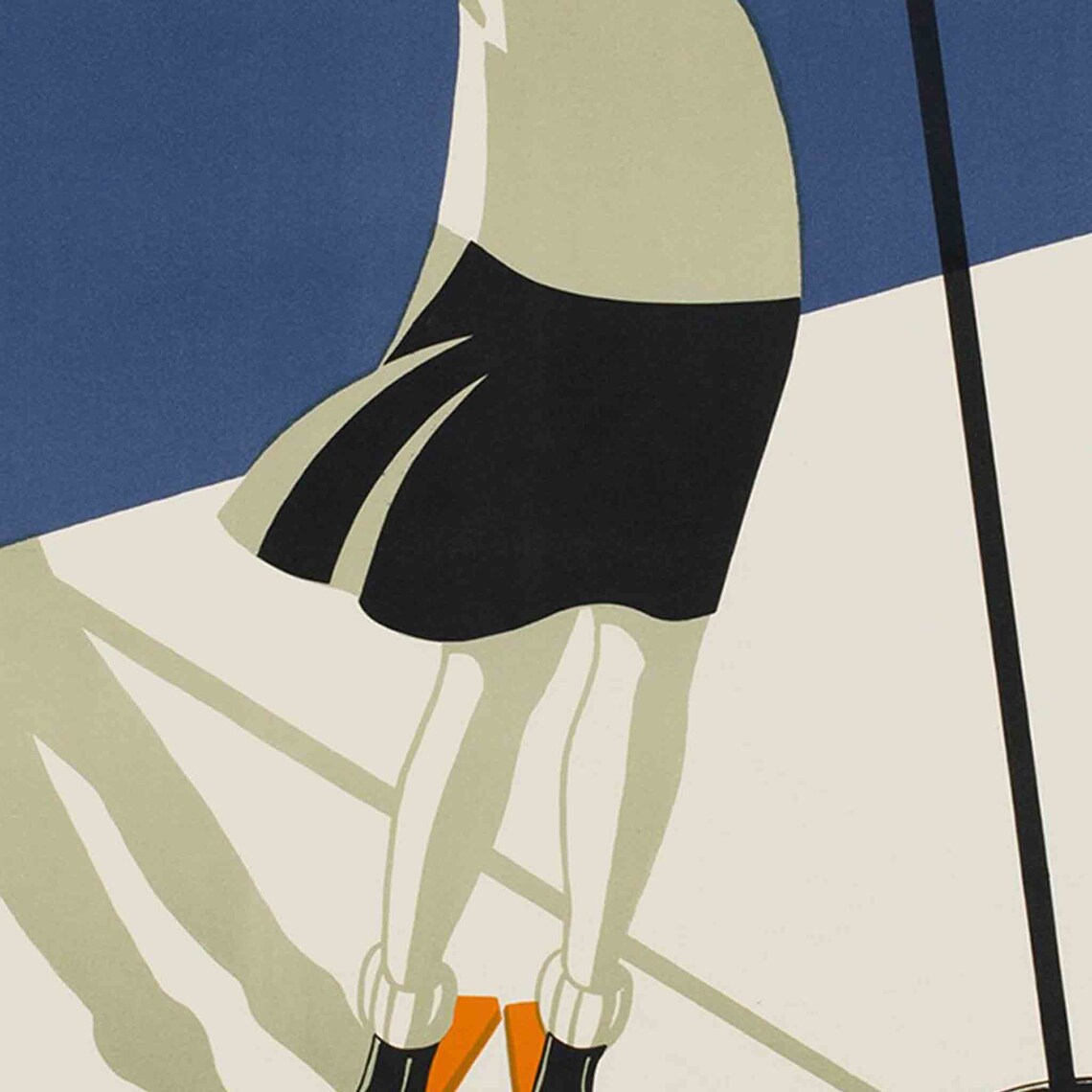 Sainte Croix Les Rasses Jura Swiss Ski Vintage Sports Poster - Image 2