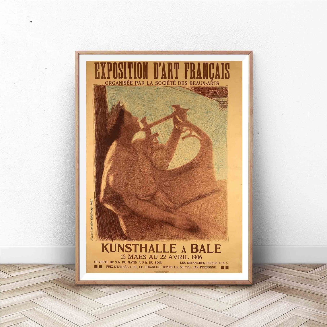 Exposition Art Francais 1906 Basel Vintage Exhibition Poster