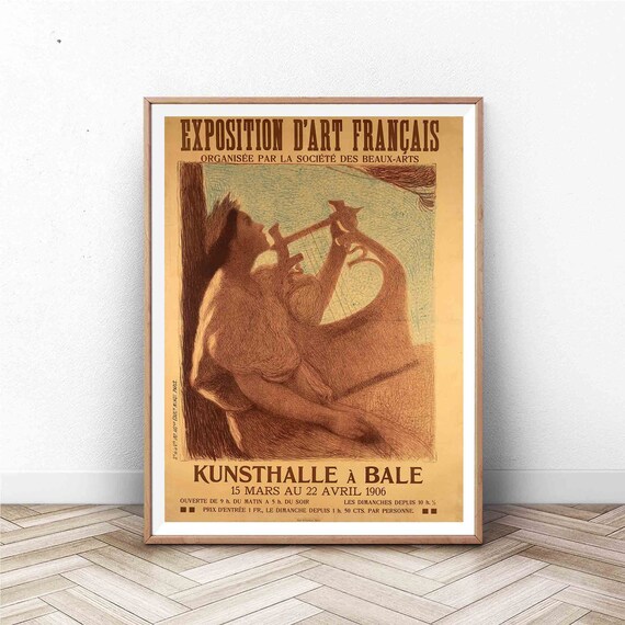Exposition Art Francais 1906 Basel Vintage Exhibition Poster