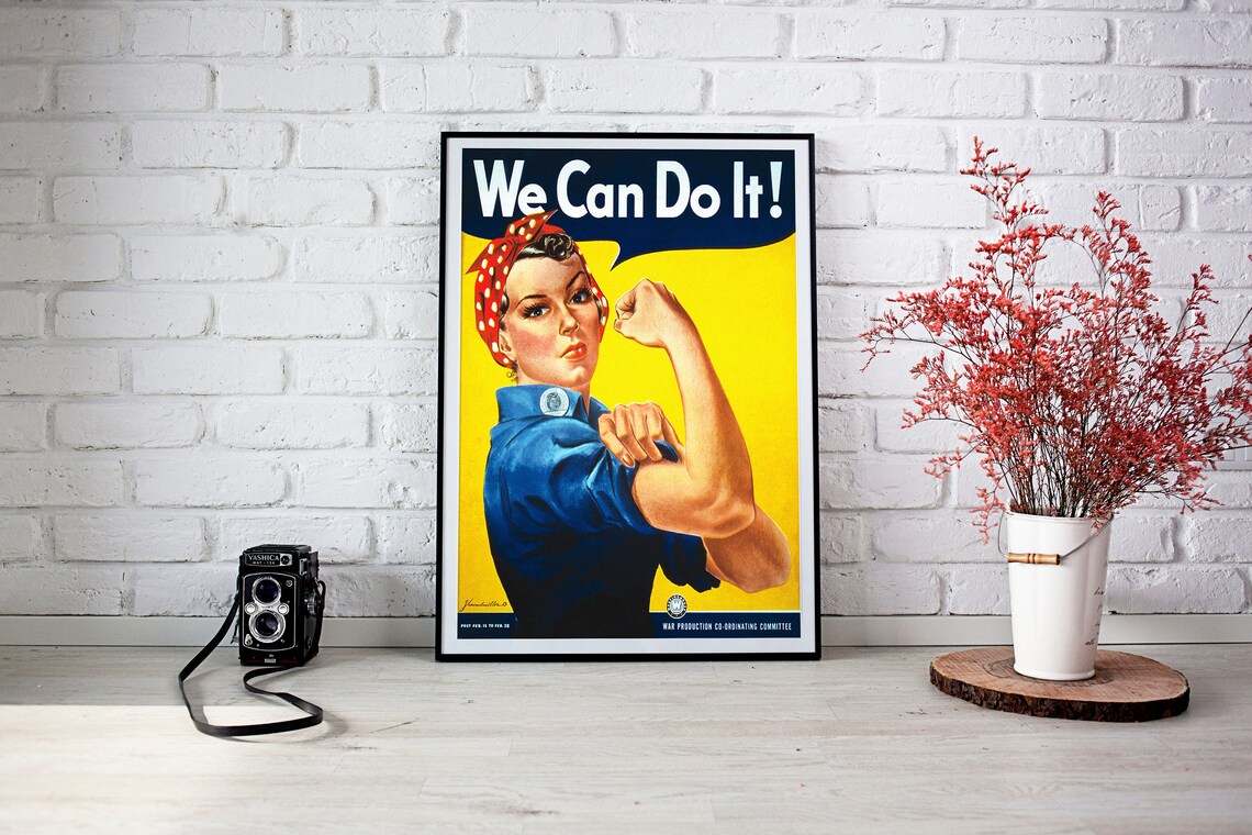 We Can Do It Retro Feminism Poster Print - Image 3
