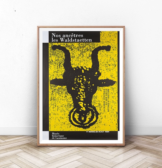 Modern Abstract Museum Exhibition Poster Print