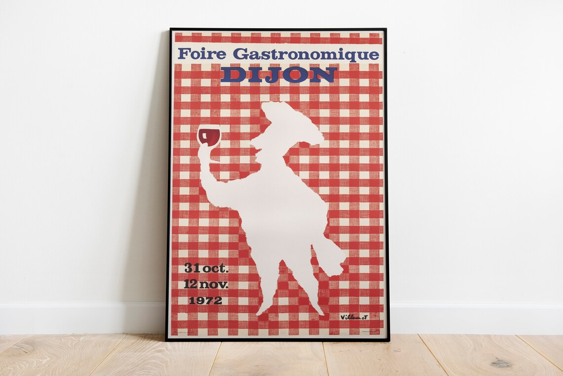 Chef Poster, French Cooking Kitchen Art