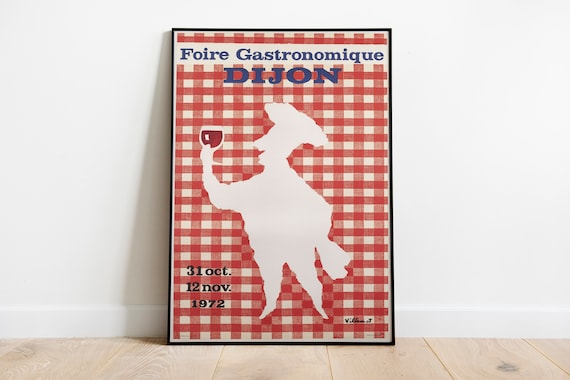 Chef Poster, French Cooking Kitchen Art