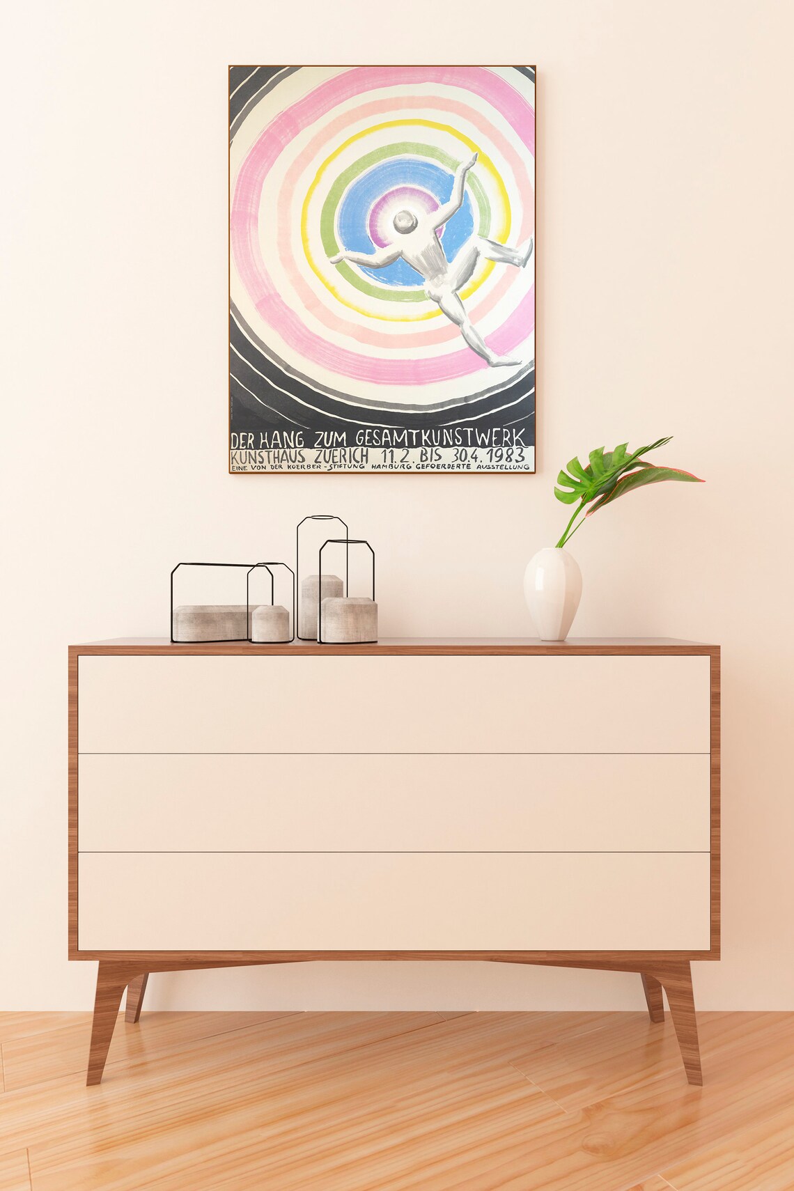 Abstract Paris Poster Print, Modern Scandinavian Art - Image 2