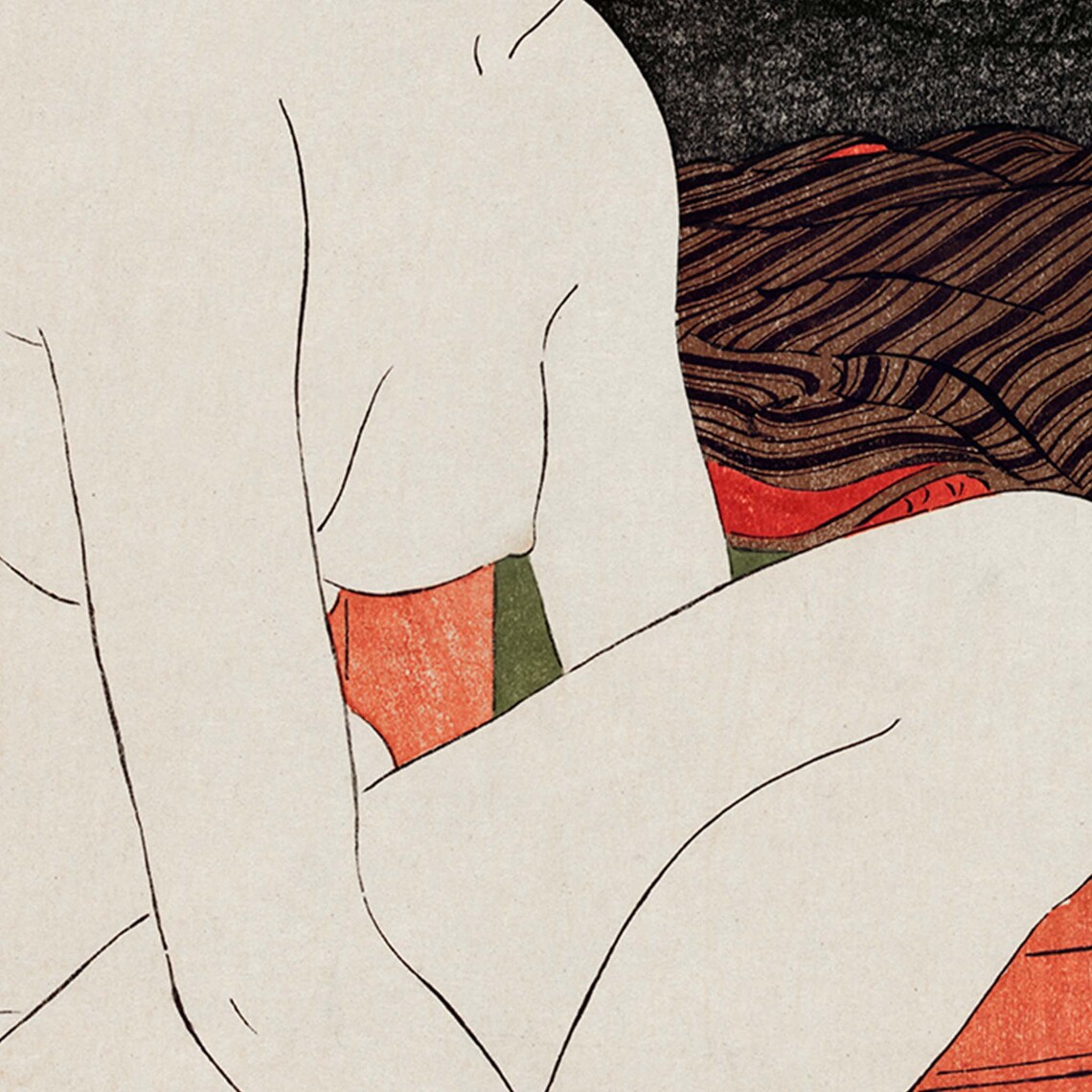 Yokugo No Onna by Goy Hashiguchi, Woodblock Art Print - Image 2