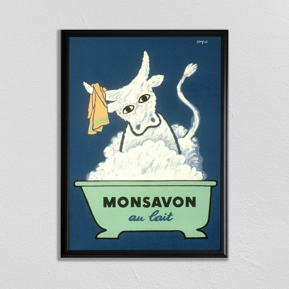 Paris Food and Drink Poster, French Kitchen Decor