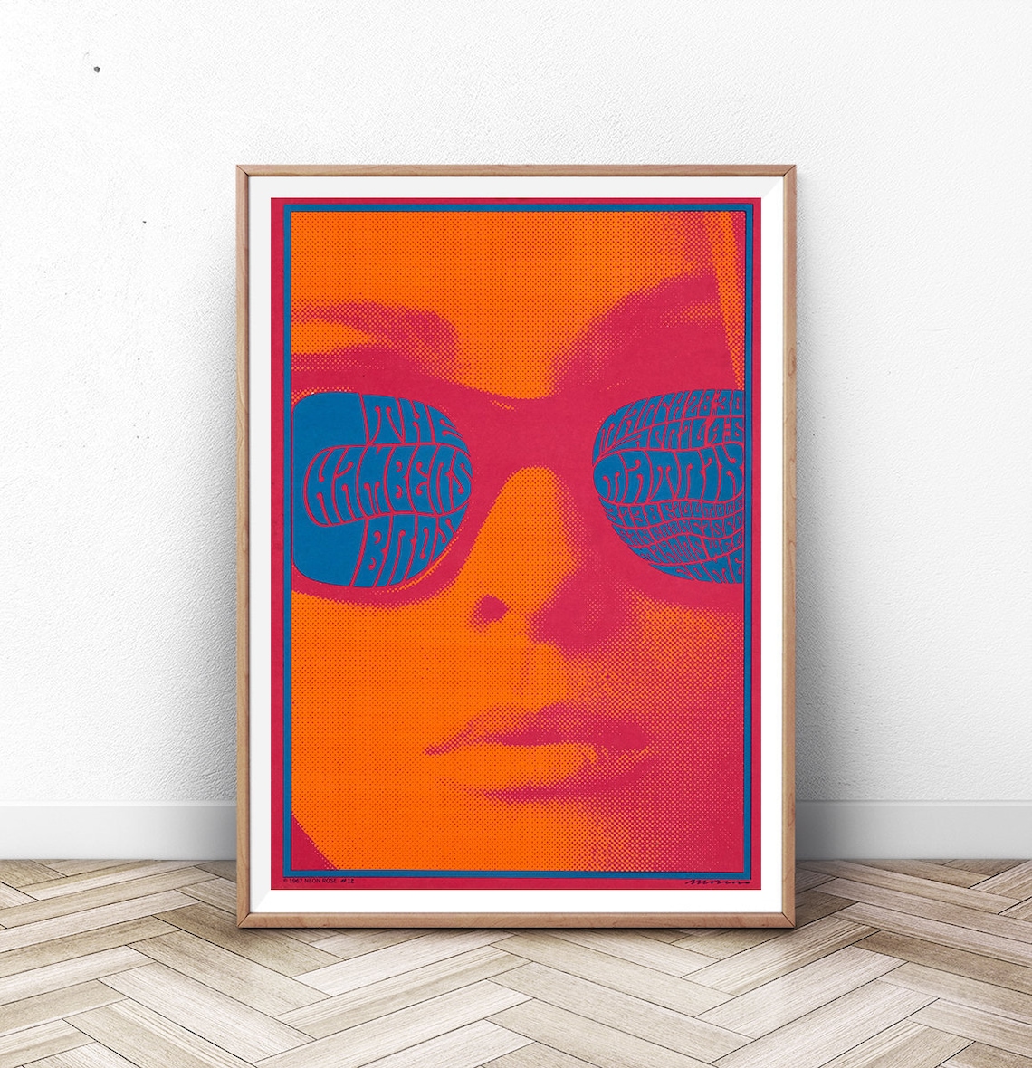 Psychedelic Hippy Concert Poster Art Print