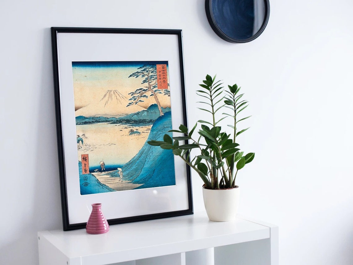 Japan Print Japanese Wood Block Japan Poster Mountain Art Vintage Japan Art Classic Japanese Utagawa Hiroshige 1797 1859 - Image 2