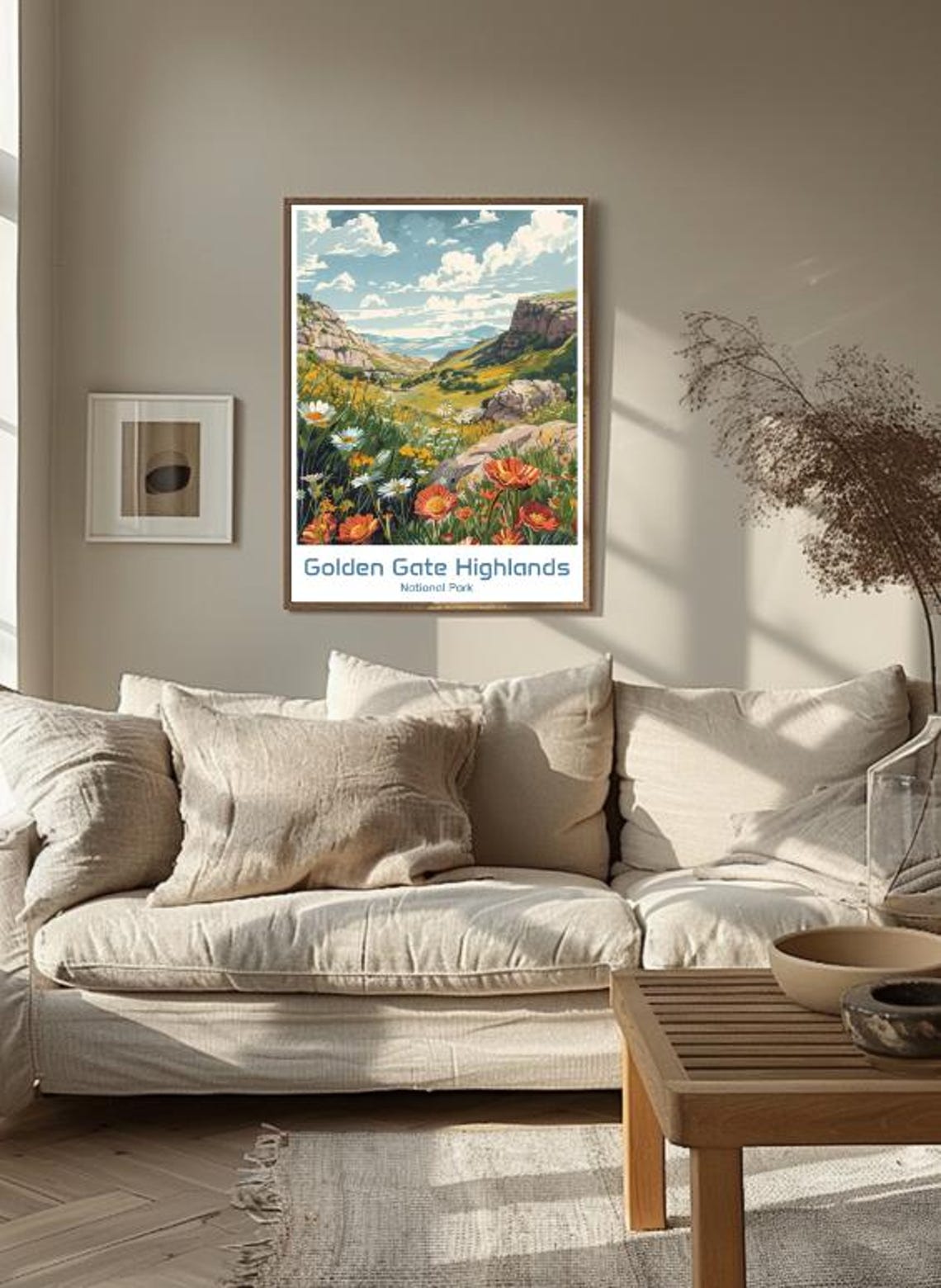 Golden Gate Highlands National Park Wildflower Valley Travel Poster - Image 3