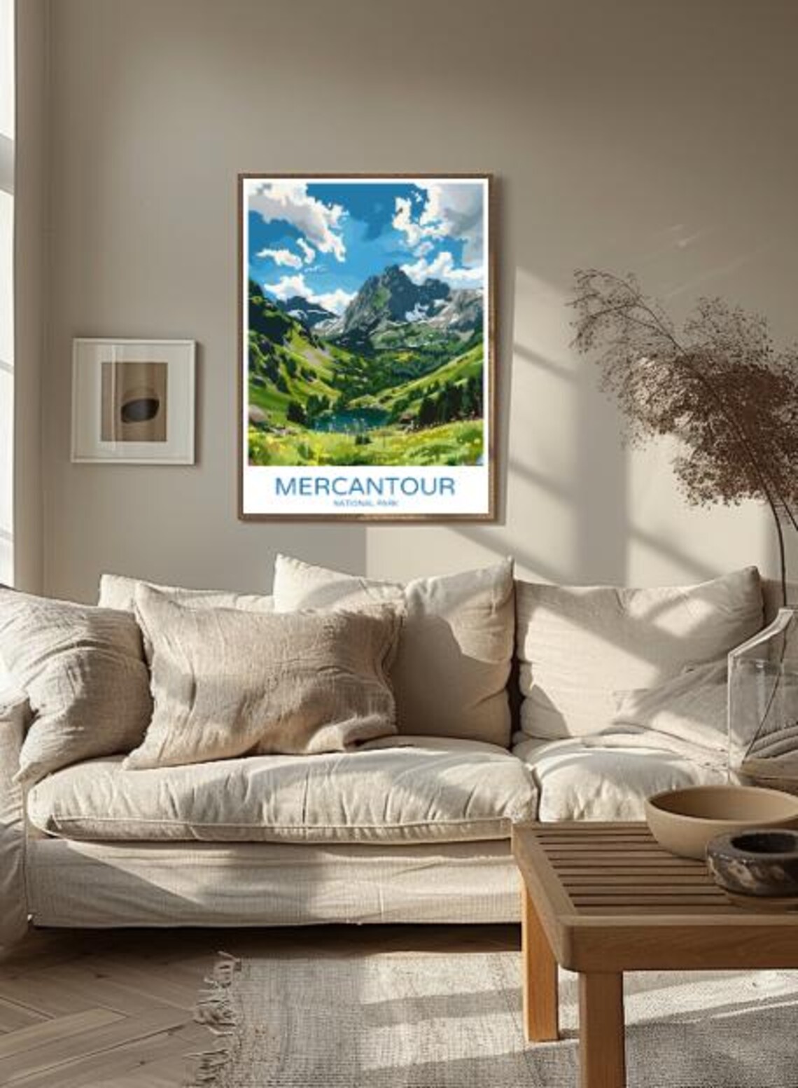 Mercantour National Park Alpine Valley and Lake Travel Poster - Image 2
