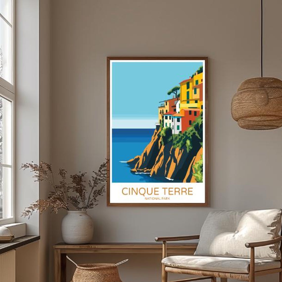 Cinque Terre National Park Cliffside Village Sea Travel Poster - Image 3
