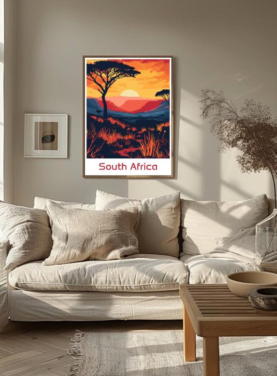 South Africa Travel Poster Scenic Safari Landscape Wall Art Wildlife Nature Print South Africa Decor For Home - Image 3