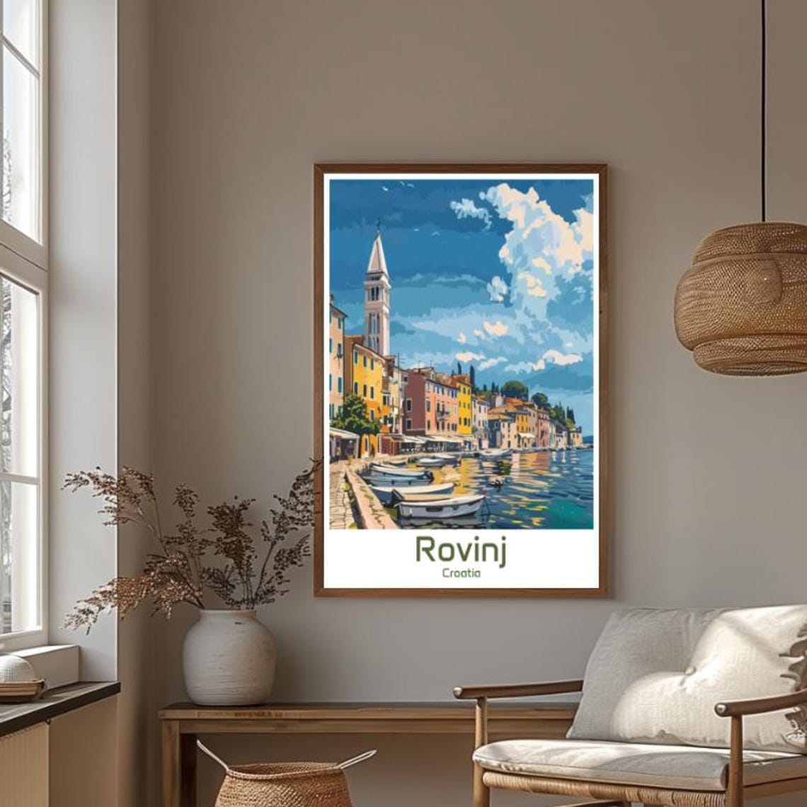 Rovinj Croatia Colorful Waterfront And Bell Tower Harbor Poster - Image 4