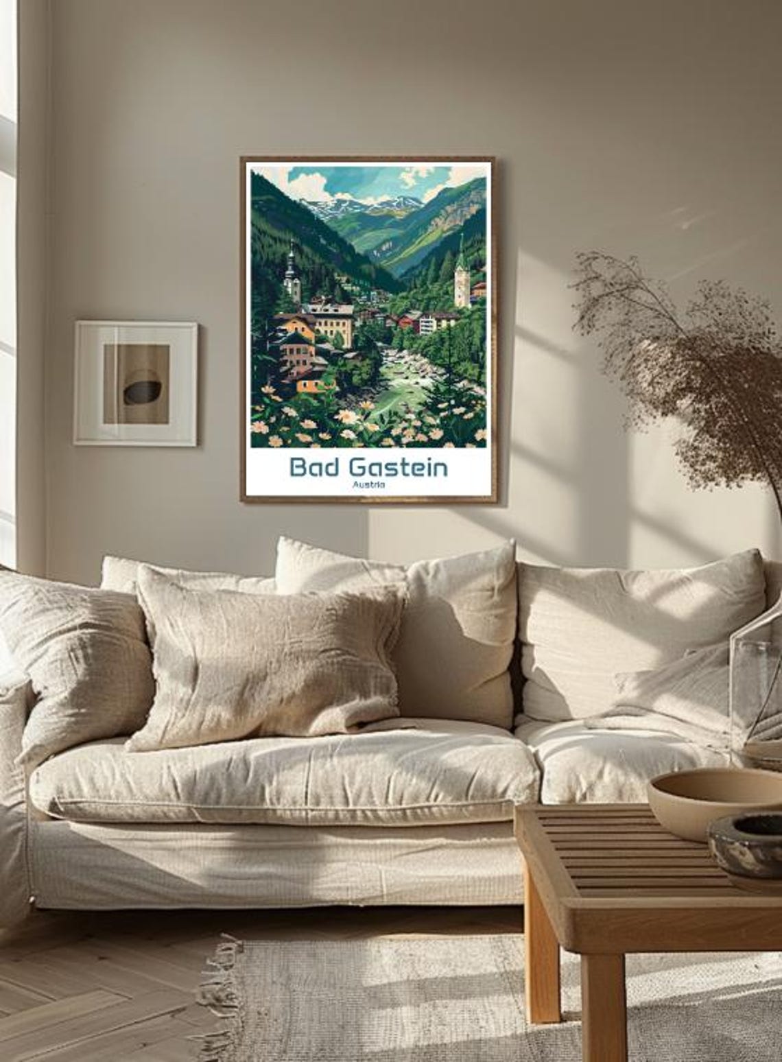 Bad Gastein Austria Alpine Valley Village Summer Travel Poster - Image 3