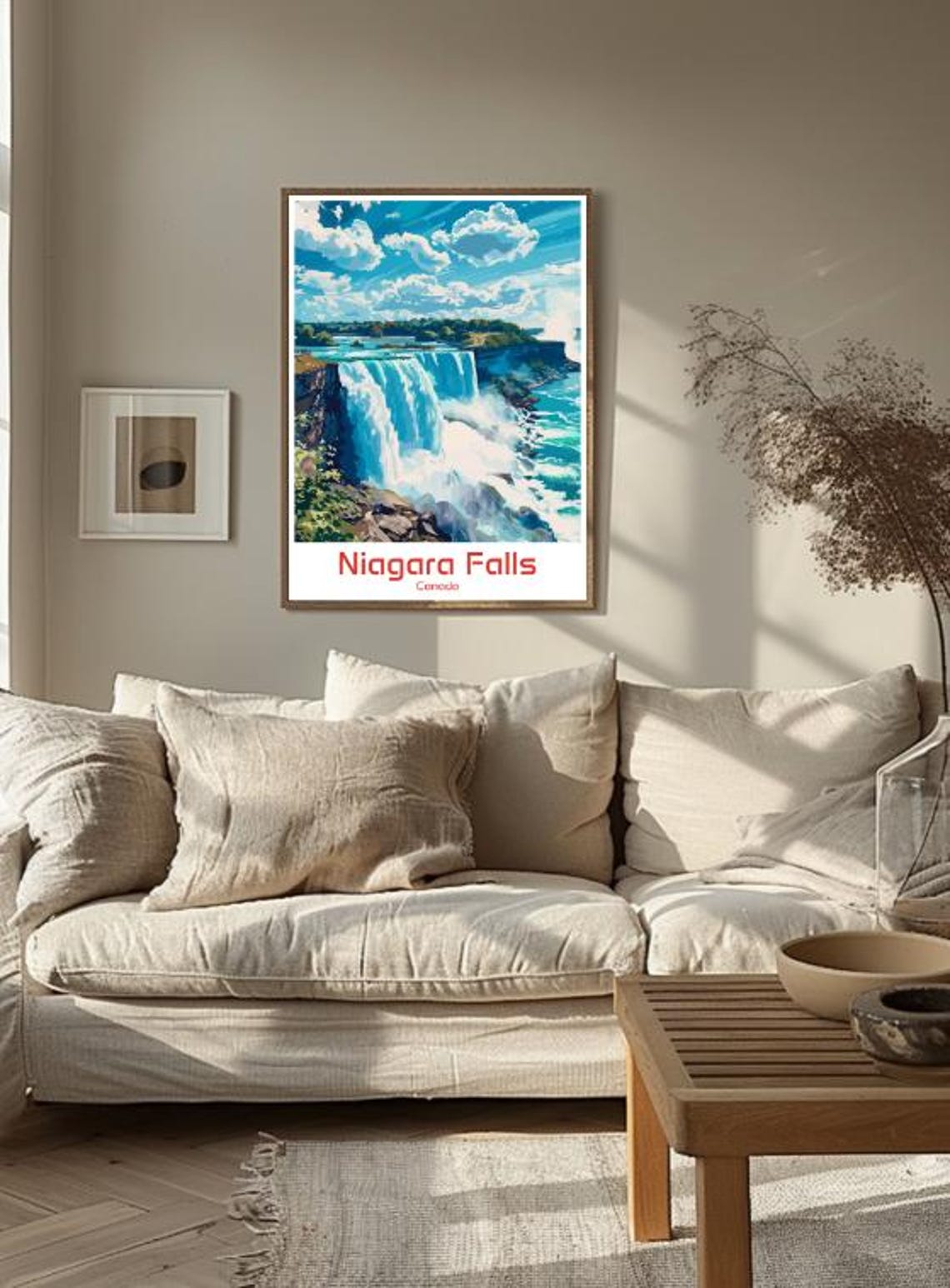 Powerful Niagara Falls Canada Misty Waterfall Cliff Edge Poster - Image 3