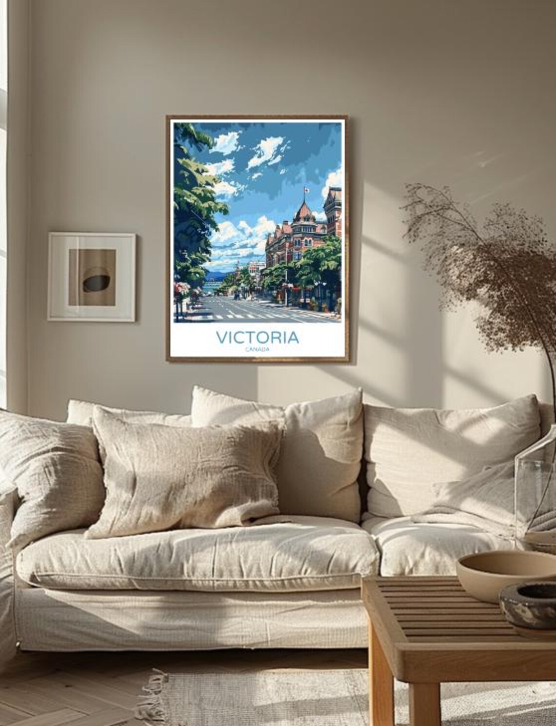 Victoria Canada Government Street Cityscape Harbour View Poster - Image 3