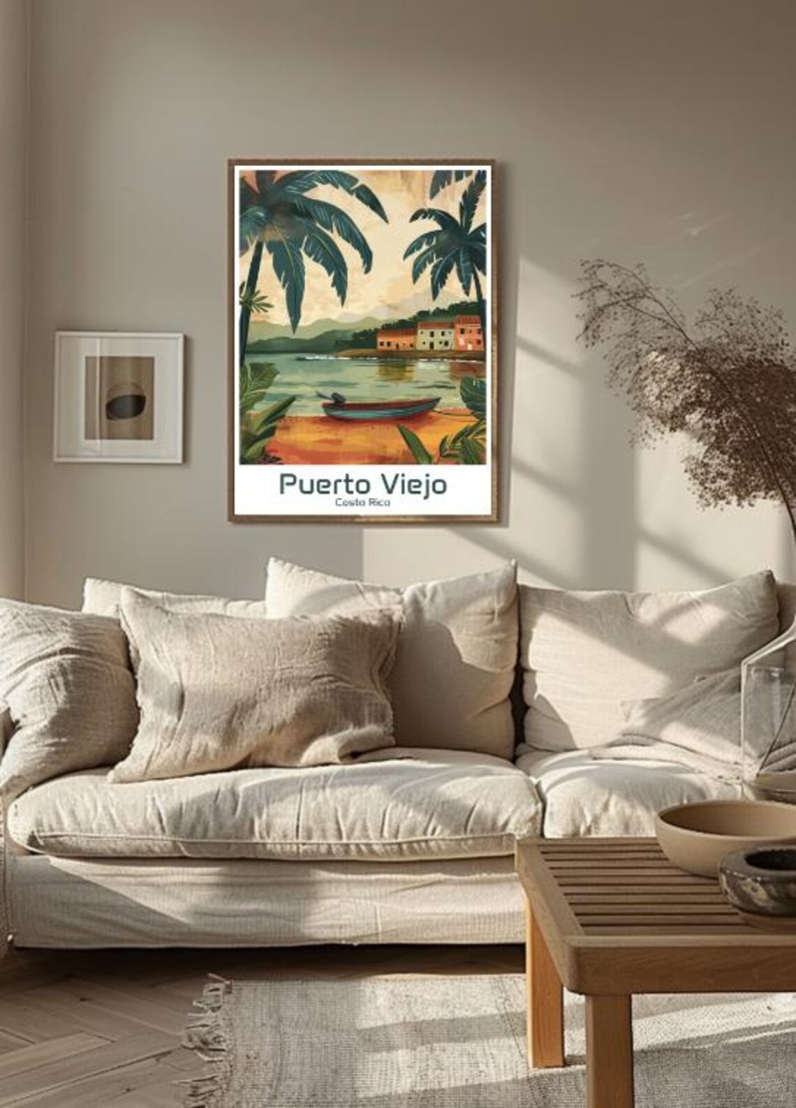 Puerto Viejo Costa Rica Palm Beach Canoe Village Tropical Poster - Image 3