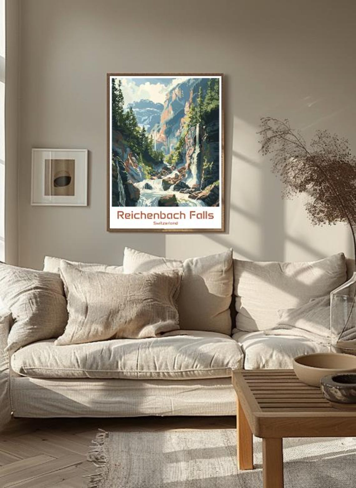 Reichenbach Falls Switzerland Mountain Gorge Waterfall Poster - Image 3