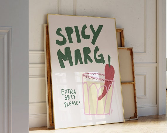 Margarita Cocktail Bar Cart Art Print