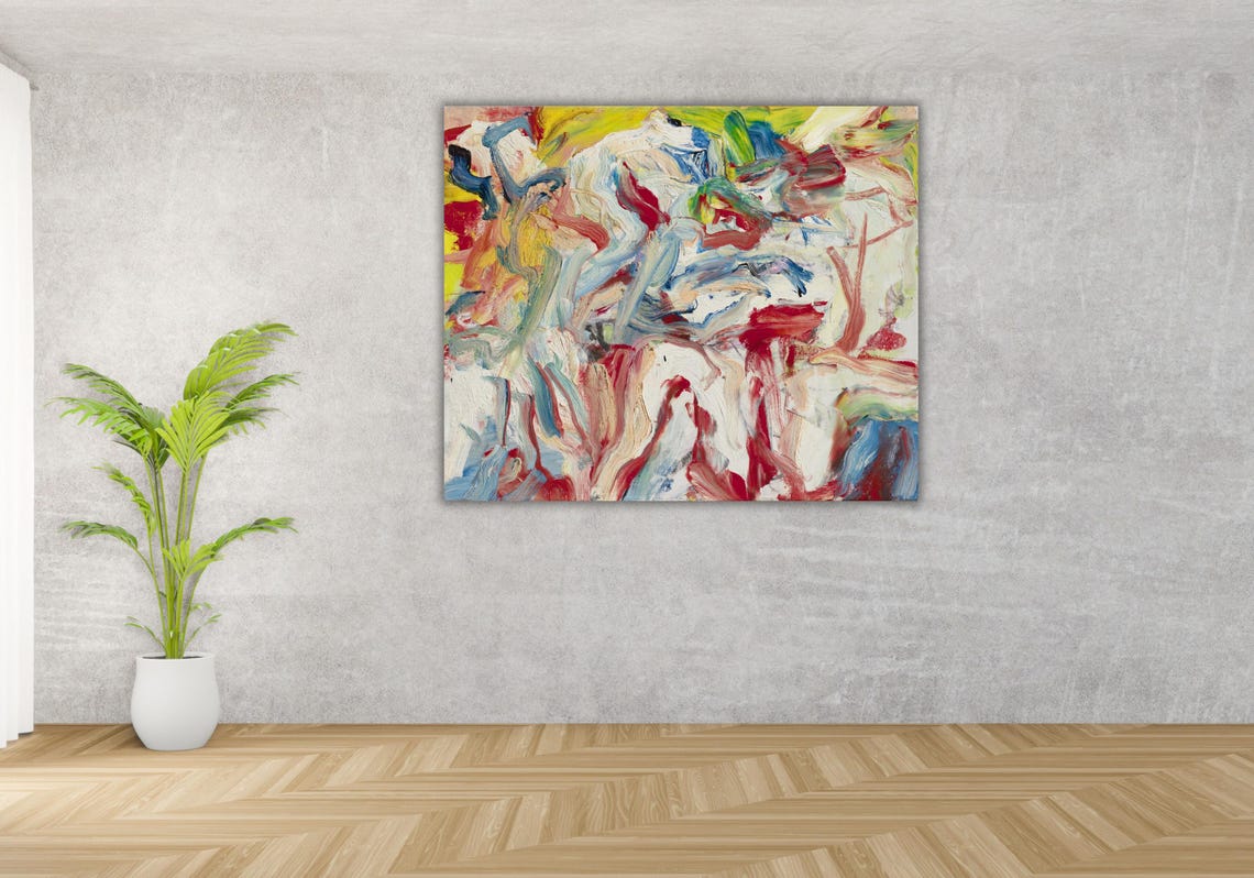 Willem de Kooning Excavation Colorful Abstract Expressionist Poster - Image 3