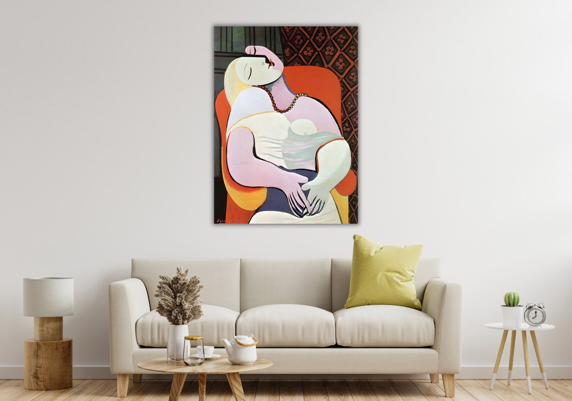 Picasso Le Reve Sleeping Woman in Red Armchair Dream Art Poster - Image 3