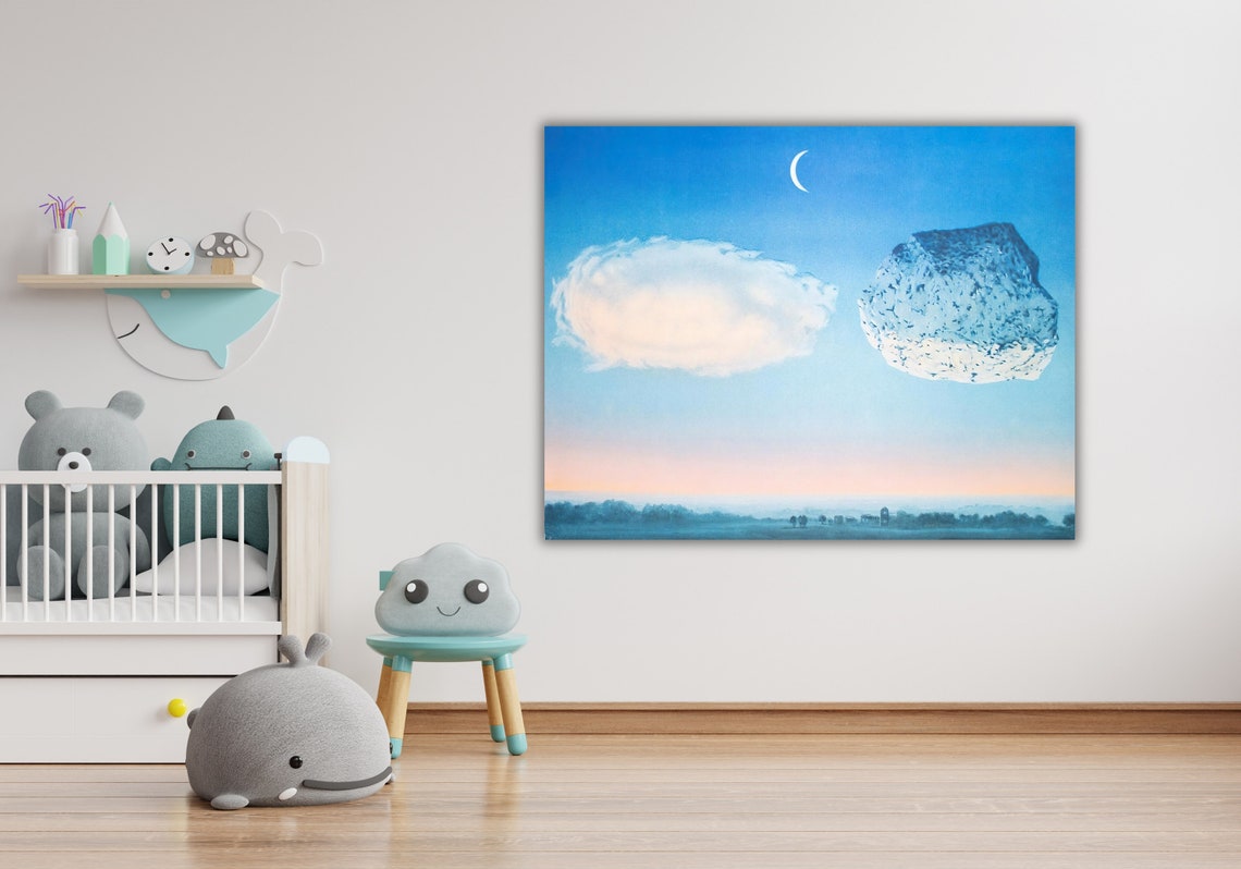 Rene Magritte The Battle of the Argonne Surreal Cloud Rock Poster - Image 2
