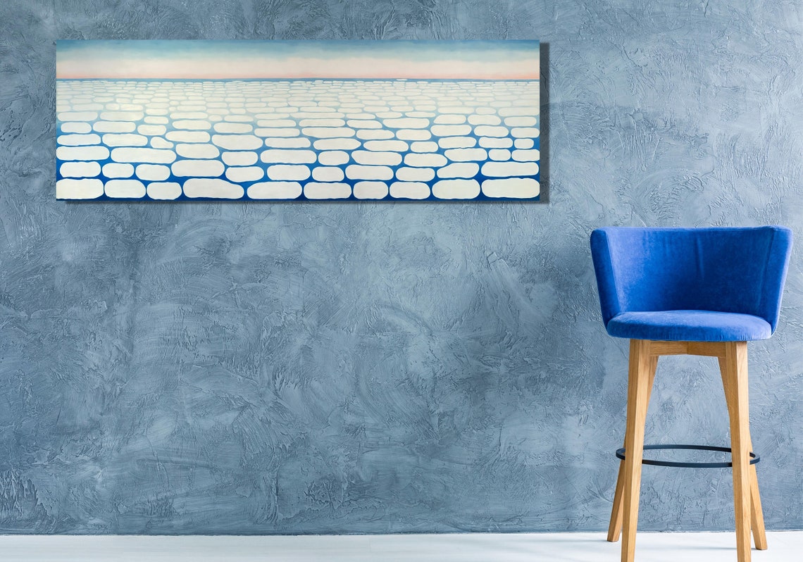 Georgia O'Keeffe Sky Above Clouds Blue Minimalist Art Poster - Image 2