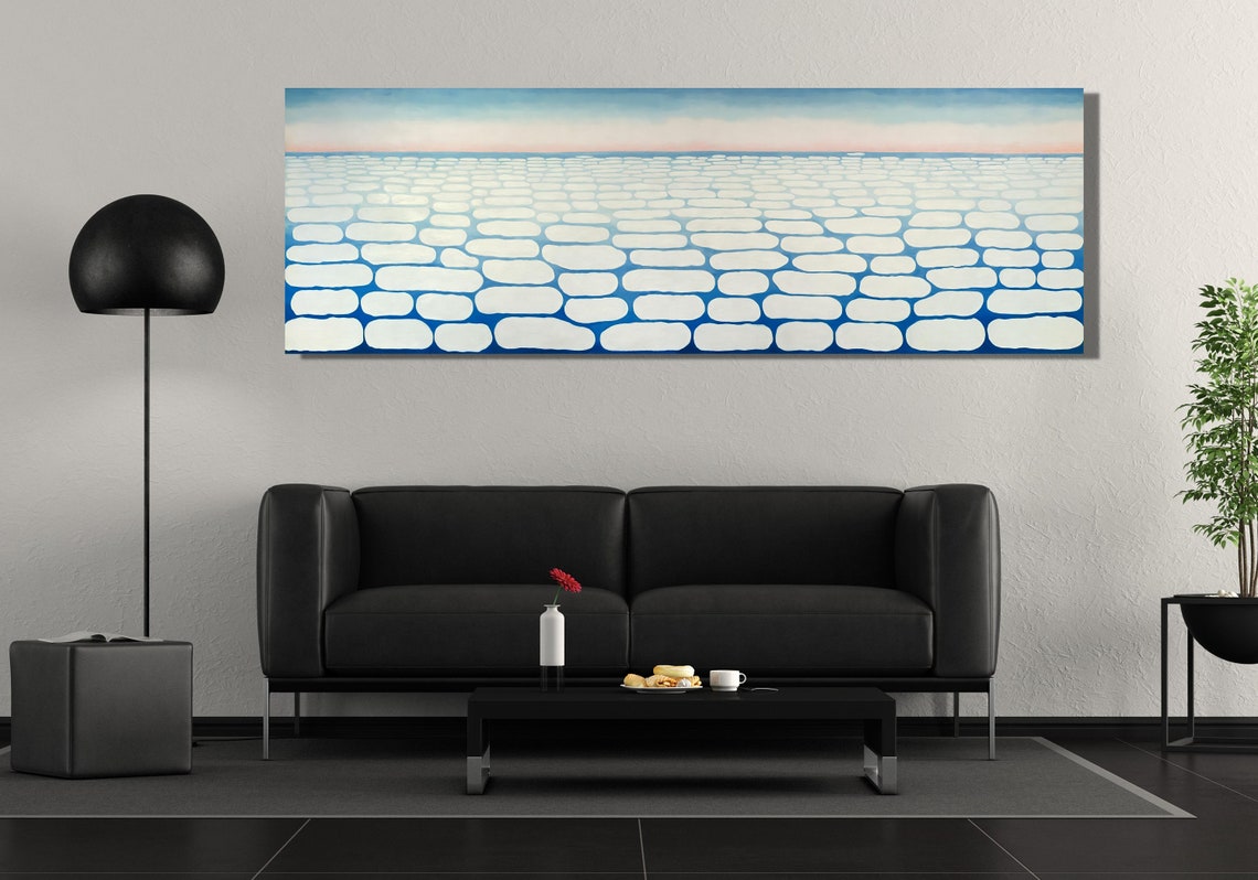 Georgia O'Keeffe Sky Above Clouds Blue Minimalist Art Poster - Image 3