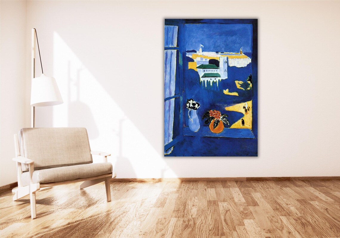 Henri Matisse Window at Tangier Blue Moroccan Fauvist Poster - Image 3